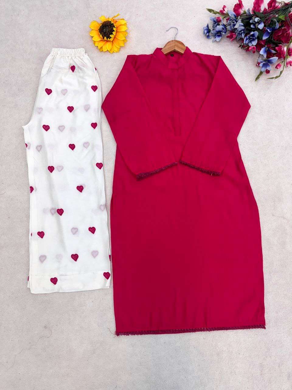 READYMADE & TOP PALAZZO SILK FABRIC TREND OUTFIT INDIA FESTIVAL WHOLESALE